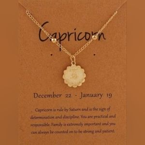 Capricorn Constellation Coin Necklace